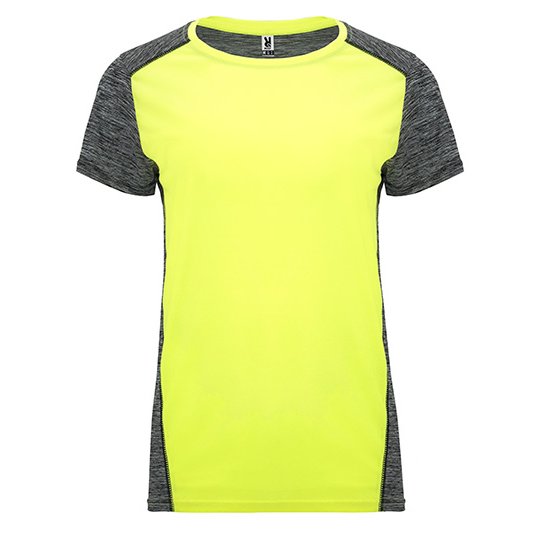 [1000284684] (CA6663) Women´s Zolder T-Shirt [RY6663] (S, Fluor Yellow 221 / Heather Black 243)