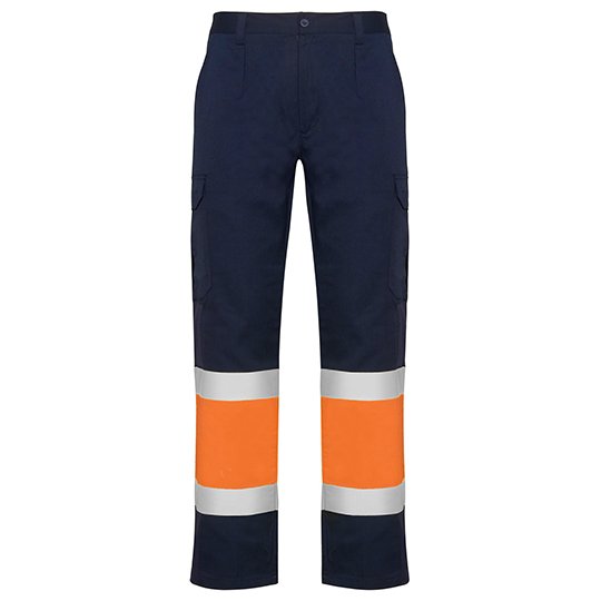 [1000308864] (HV9300) Naos Trousers [RY9300] (38, Navy Blue 55 / Fluor Orange 223)