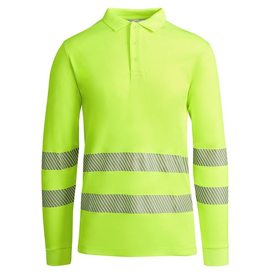 [1000353379] (HV9319) Poloshirt Atrio Longsleeve [RY9319] (S, Fluor Yellow 221)