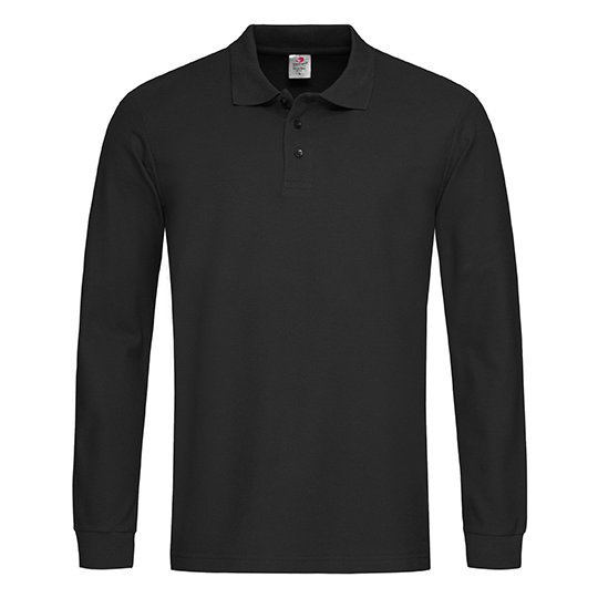 [1000162970] (ST3400) Classic Polo Long Sleeve [S540] (S, Black Opal)