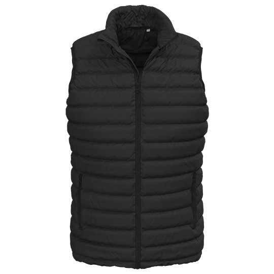 [1000345696] (ST5430) Lux Padded Vest Men [S5430] (S, Black Opal)