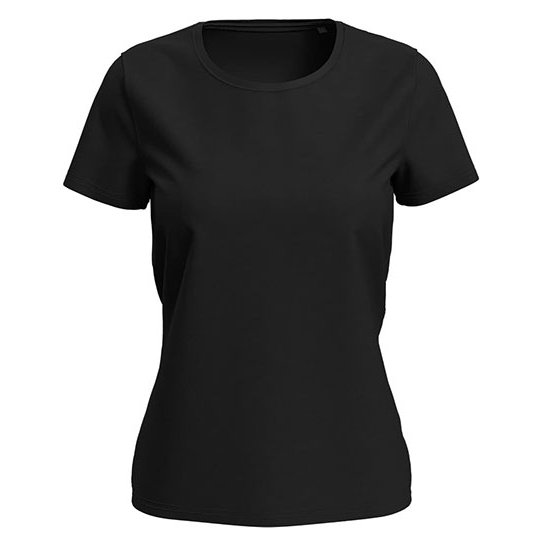 [1000332484] (ST7600) Women´s Lux T-Shirt [S7600] (XS, Black Opal)