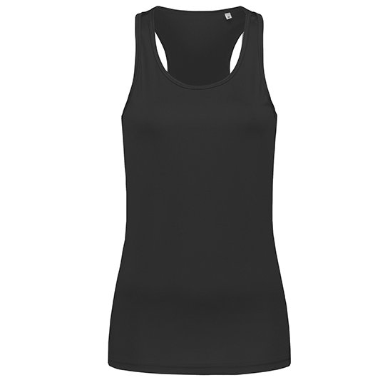 [1000163418] (ST8110) Sports Top Women [S8110] (S, Black Opal)