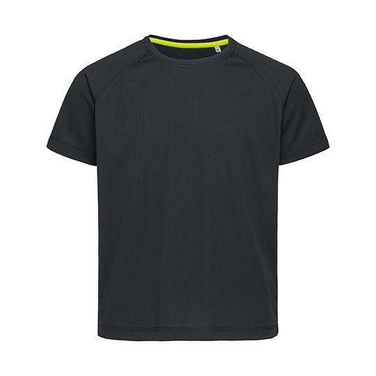 [1000163655] (ST8570) Mesh Raglan Kids [S8570K] (S (122/128), Black Opal)