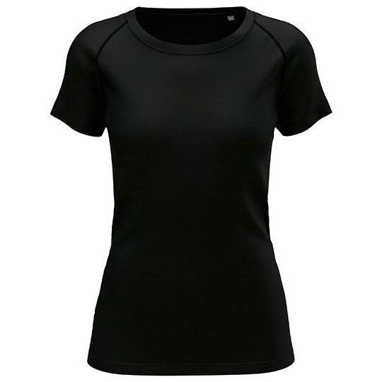 [1000394923] (ST8960) Seamless Sports-T Women [S8960] (XS, Black Opal)