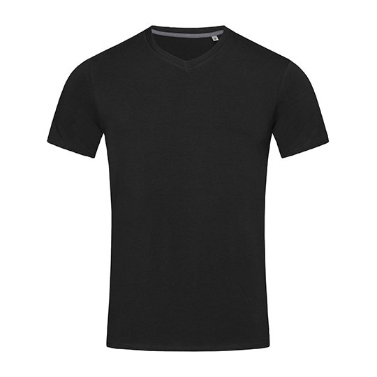 [1000164643] (ST9610) Stretch-T V-Neck [S9610] (S, Black Opal)
