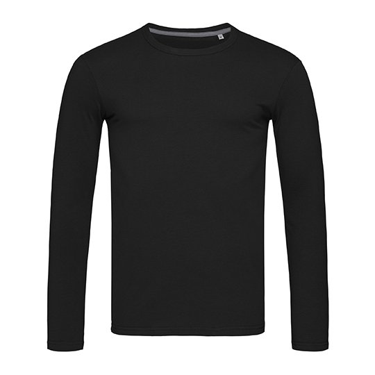 [1000164671] (ST9620) Stretch Long Sleeve [S9620] (S, Black Opal)