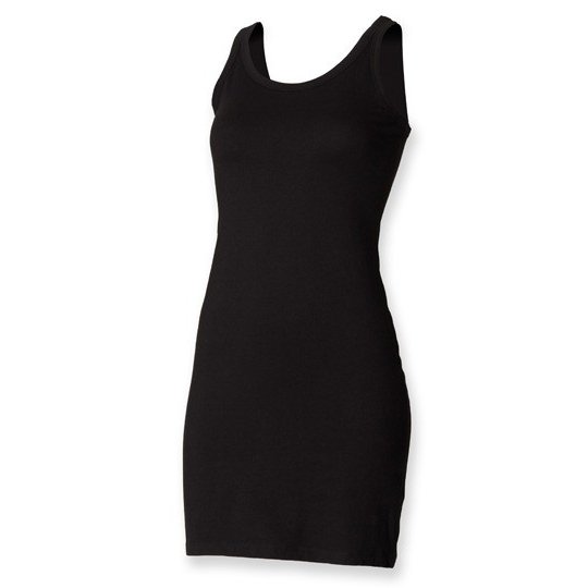 [1000166077] (SK104) Women´s Stretch Vest Dress [SF104] (S, Black)