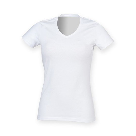 (SK122) Women´s Feel Good Stretch V-Neck T