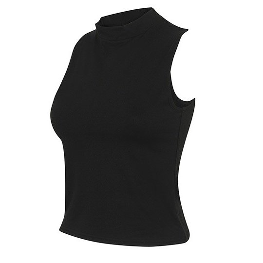 (SK170) Women´s High Neck Crop Vest
