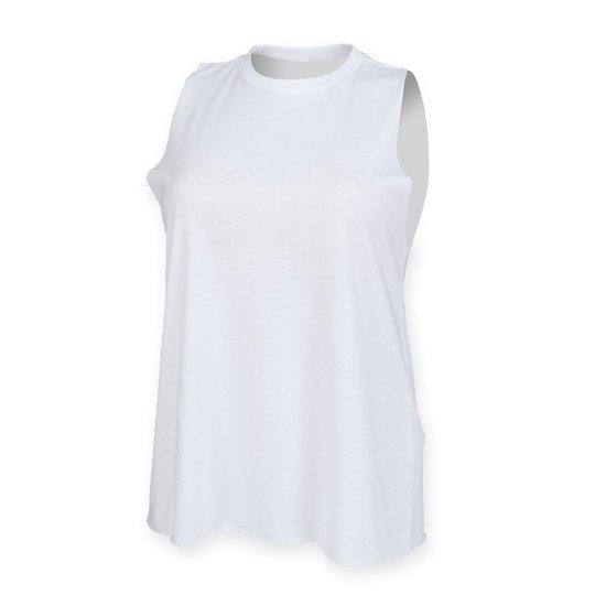 (SK232) Women´s High Neck Slash Armhole Vest