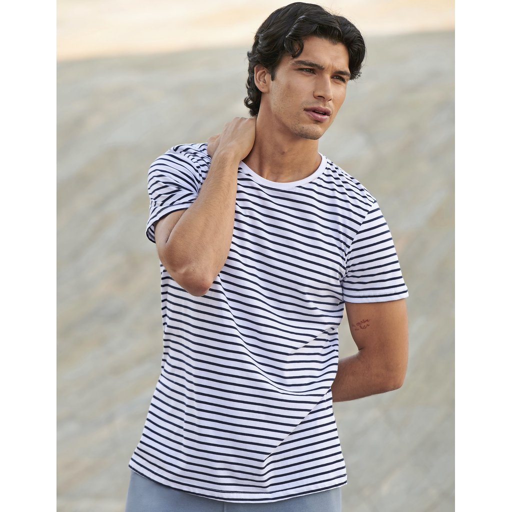 (SF202) Unisex Striped T
