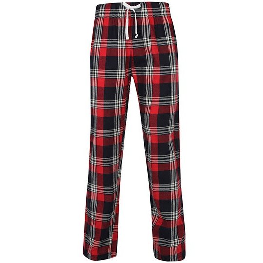 [1000224187] (SF083) Men´s Tartan Lounge Pants [SFM83] (XS, Red-Navy Check)