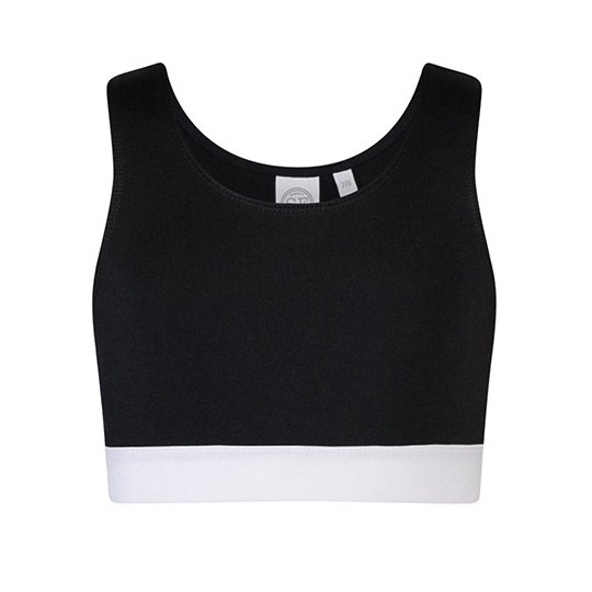 [1000224289] Kids´ Fashion Crop Top [SM236] (5-6 years, Black / White)