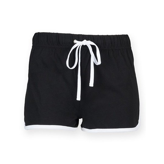 [1000168842] (SM069) Kids´ Retro Shorts [SM69] (5-6 years, Black / White)