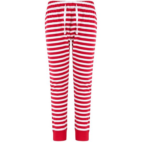 [1000312744] (SM085) Kids´ Cuffed Lounge Pants [SM85] (5-6 years, Red / White Stripes)