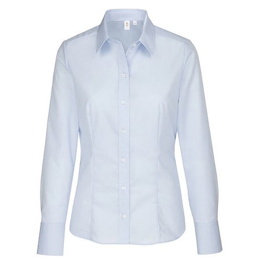 [1000242915] (080604) Women´s Blouse Regular Fit Long Sleeve [SN080604] (34, Light Blue)