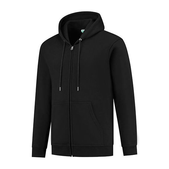 [1000359747] Unisex Full Zip Hooded Jacket [SW290] (S, Deep Black)
