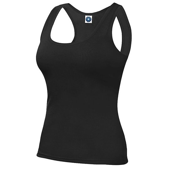 [1000365231] Racer Back Vest [SW420] (S, Deep Black)
