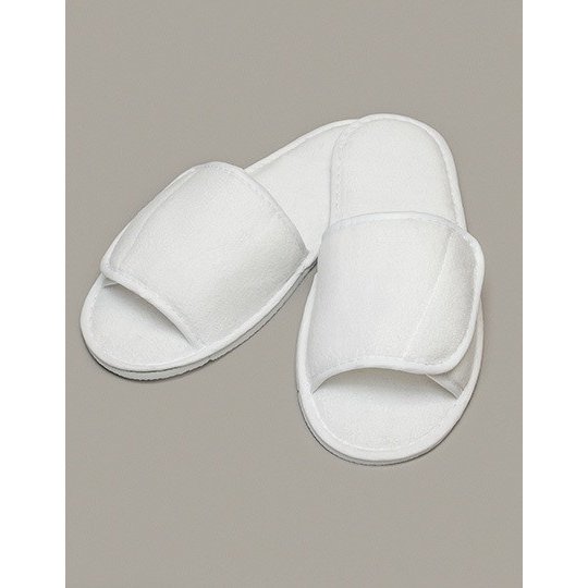 [1000179410] (TC067) Open Toe Slipper With Hook And Loop Fastening [TC67] (36-41 (4-7))