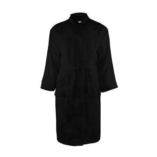 [1000336476] (T1-B) Classic Bathrobe [TH1030] (S/M, Black)