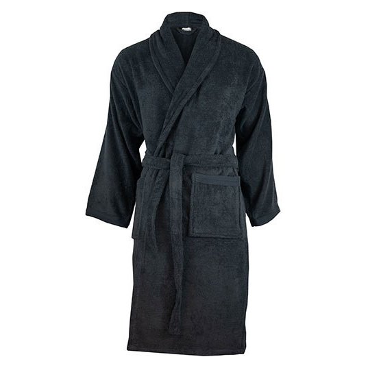 [1000322169] (T1-ORGB) Organic Bathrobe [TH1350] (S/M, Anthracite)