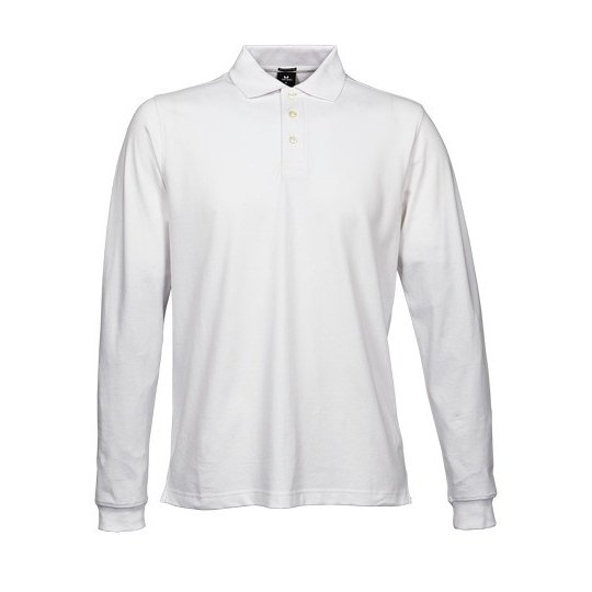 (1406) Men´s Luxury Stretch Long Sleeve Polo [TJ1406]