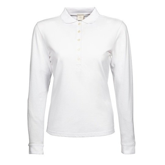 (146) Women´s Luxury Stretch Long Sleeve Polo