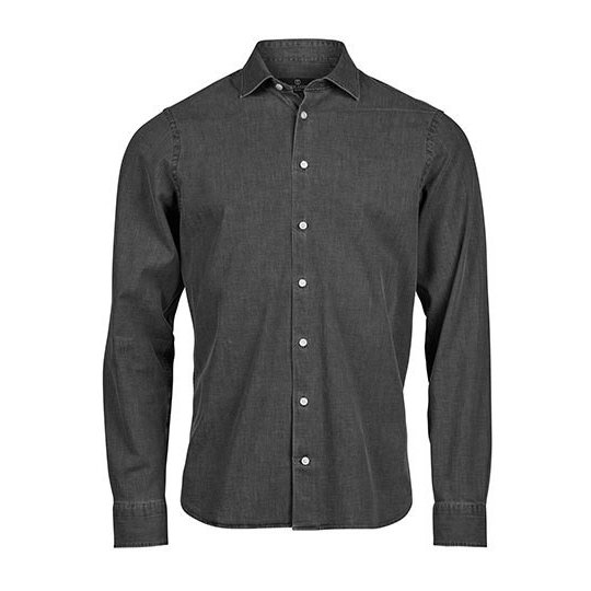 [1000411956] (4004) Denim shirt [TJ4004] (S, Black Denim)