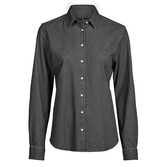 [1000423246] (4005) Women´s Denim shirt [TJ4005] (S, Black Denim)