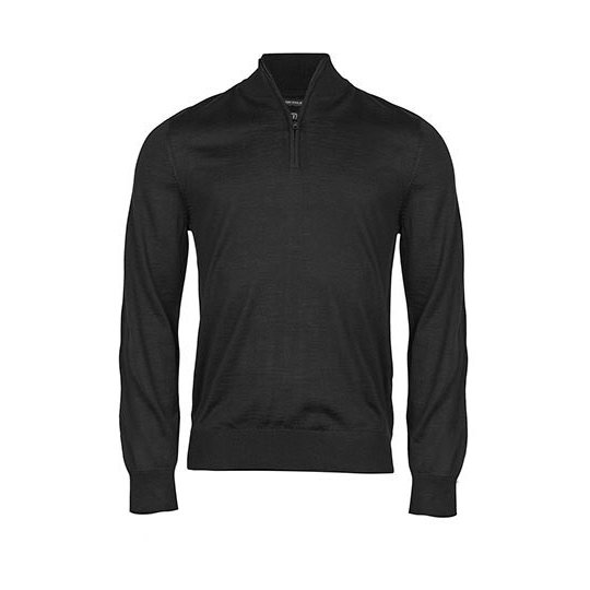 [1000356851] (6010) Men's Half Zip [TJ6010N] (S, Black)
