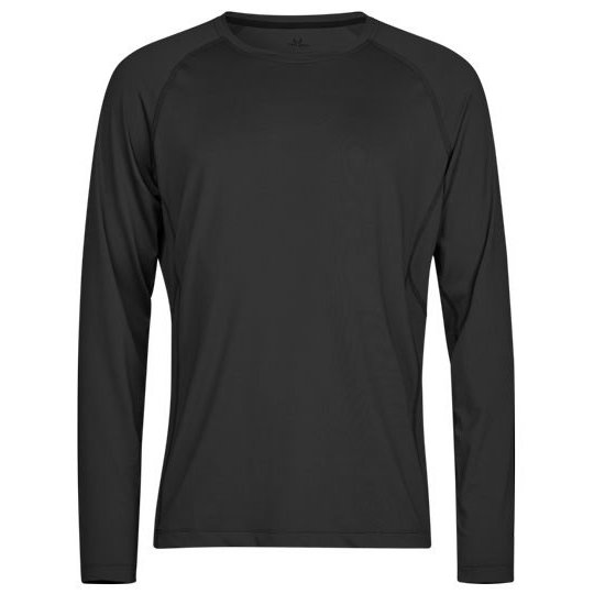 [1000340233] (7022) Long Sleeve CoolDry Tee [TJ7022] (XS, Black)