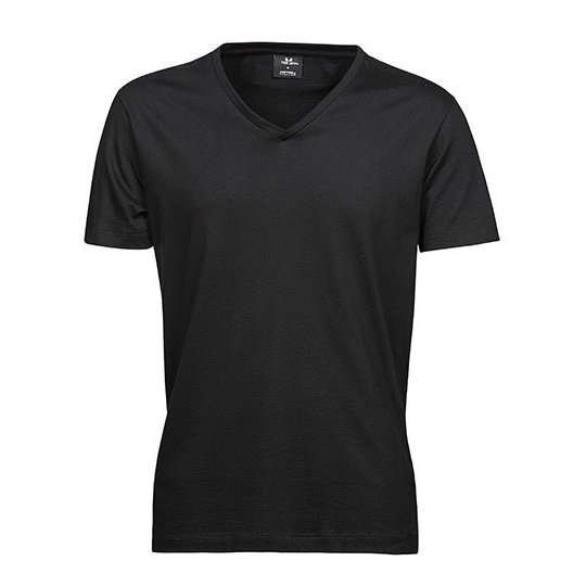 [1000183346] (8006) Fashion V-Neck Sof Tee [TJ8006] (S, Black)