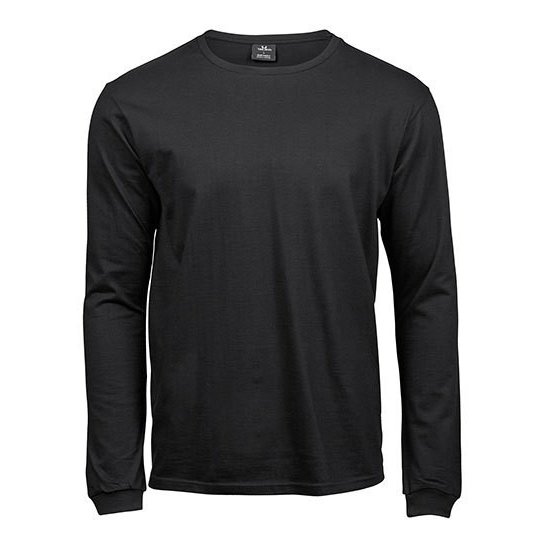 [1000230577] (8007) Long Sleeve Fashion Sof Tee [TJ8007] (S, Black)