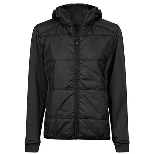 [1000337630] (9113) Women´s Hybrid-Stretch Hooded Jacket [TJ9113] (S, Black / Black)