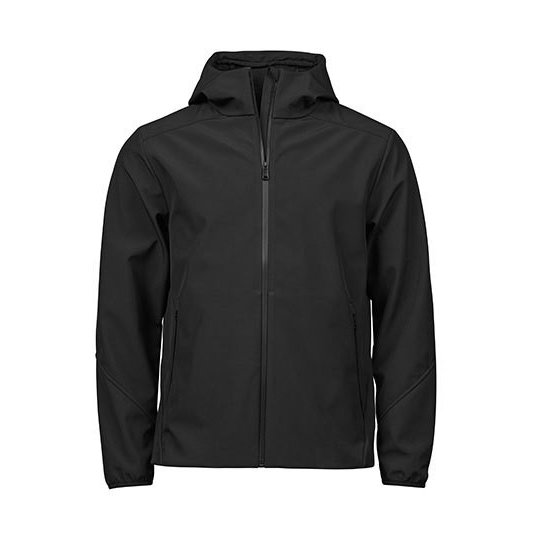 [1000427900] Hooded Performance Softshell Jacket [TJ9524] (XS, Black)