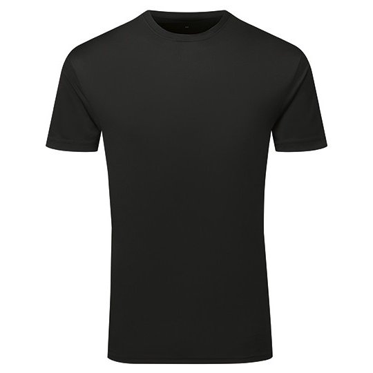 [1000407655] TriDri® Ion-Charge recycled textured tee [TR503] (S, Black)