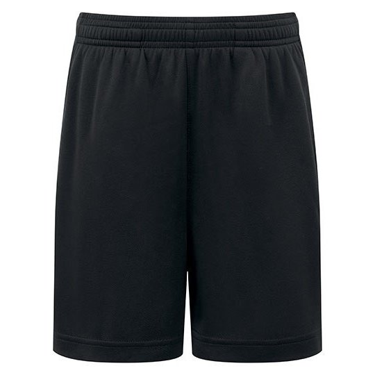 [1000417452] Kids TriDri® Ion-Charge performance shorts [TR57B] (3/4, Black)