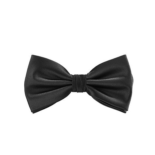 [1000185472] Satin Bow Tie [TT904] (Black)