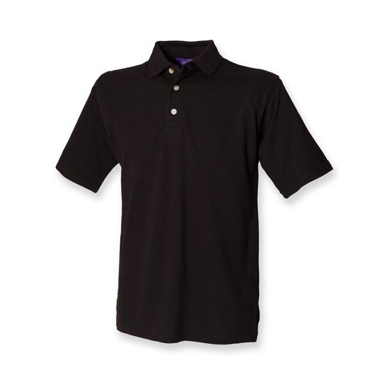 [1000187489] (H100) Classic Cotton Piqué Polo Shirt [W100] (XS, Black)