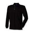 (H105) Long Sleeved Cotton Piqué Polo Shirt [W105]