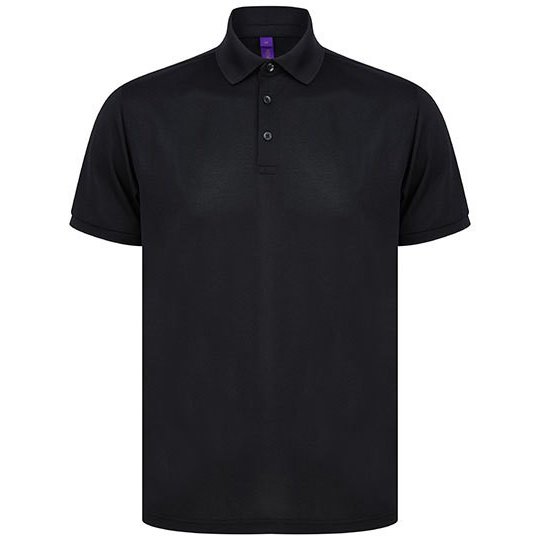 [1000315917] (H465) Recycled Polyester Polo Shirt [W465] (XS, Black)