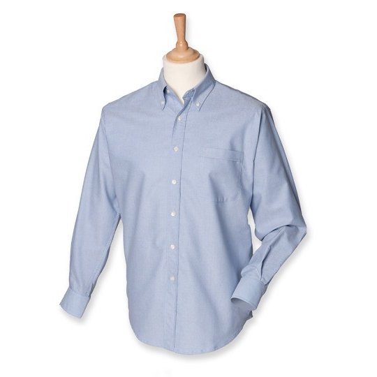 [1000189061] (H510) Men´s Classic Long Sleeved Oxford Shirt [W510] (S (36-38), Blue Oxford)