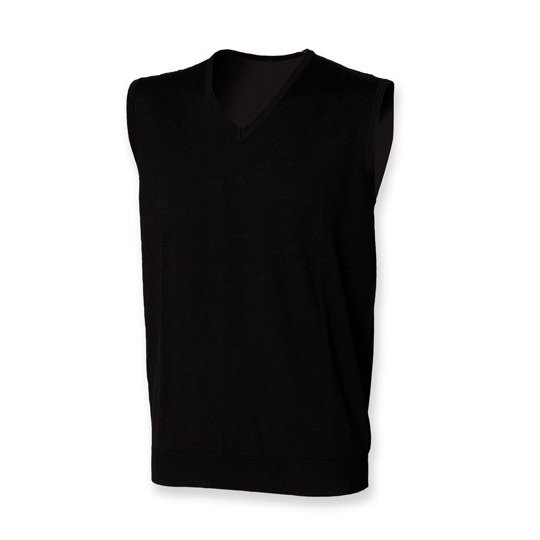 (H724) Men´s Lightweight Sleeveless V-Neck Jumper [W724]