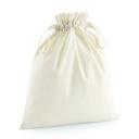 (W118) Organic Cotton Draw Cord Bag [WM118]