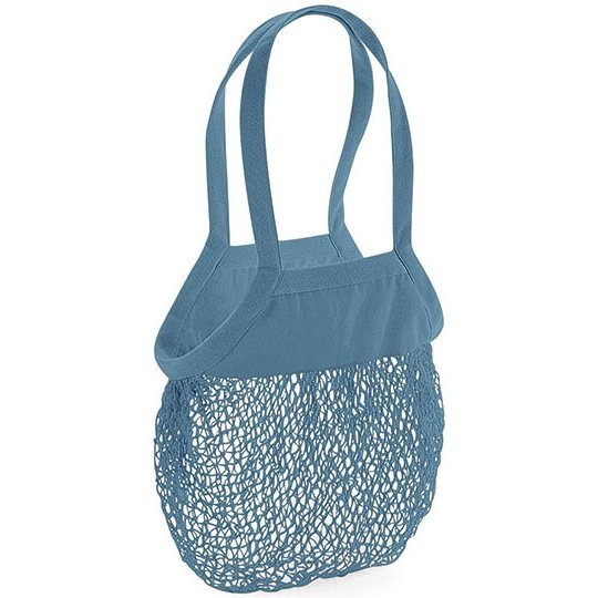 [1000293986] (W150) Organic Cotton Mesh Grocery Bag [WM150] (Airforce Blue)