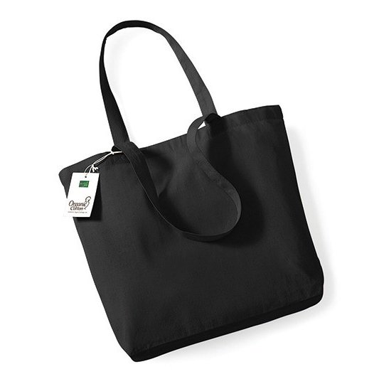[1000191123] (W180) Organic Cotton Shopper [WM180] (Black)