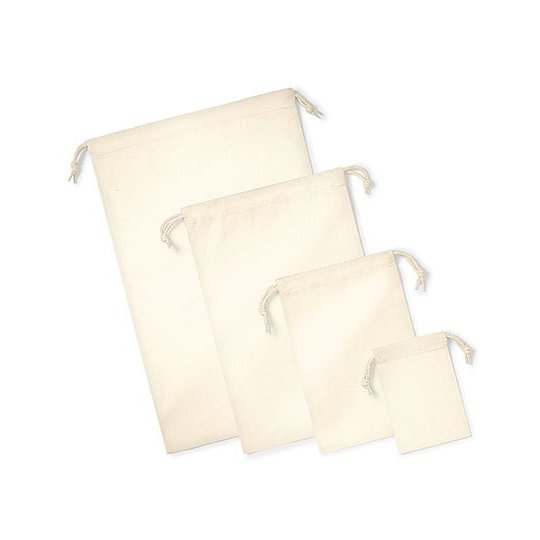 [1000252510] (W266) Organic Premium Cotton Stuff Bag [WM266] (XS (14 x 20,5 cm))