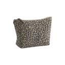 (W330) Leopard Print Canvas Accessory Bag [WM330]