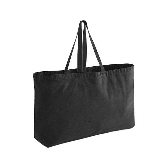 [1000422604] (W348) Garment Dyed Oversized Tote Bag [WM348] (Vintage Black)